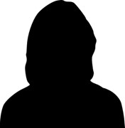 outline of a woman with no face or other details