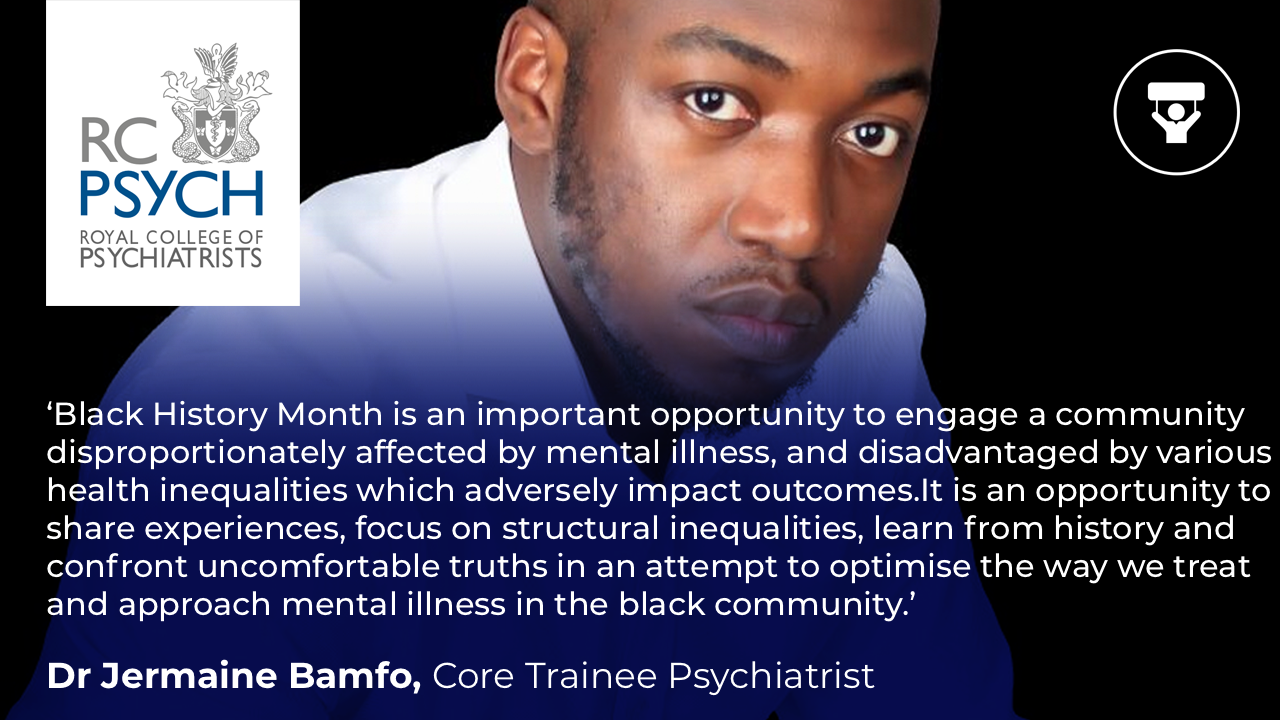 Quote by Dr Jermaine Bamfo for Black History Month