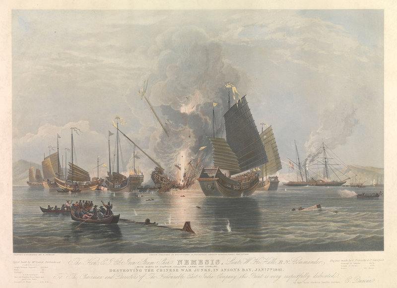HMS Nemesis at the Battle of Chuenpi