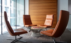 Seating area on the first floor