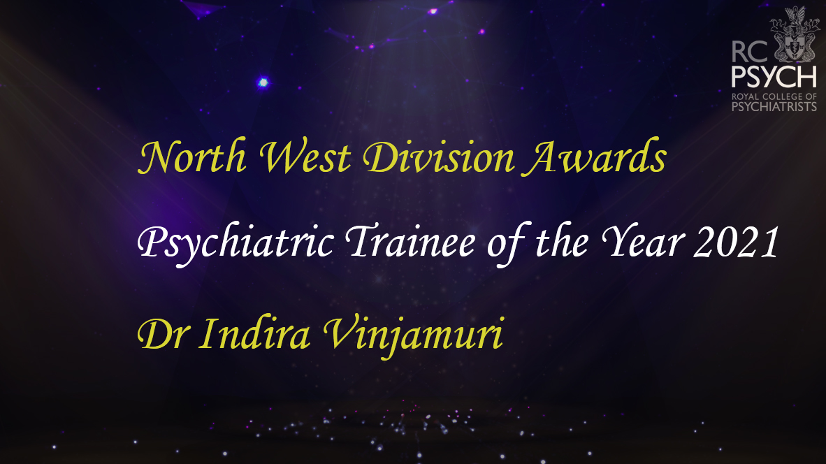 Psychiatric Trainee of the Year Indira Vinjamuri