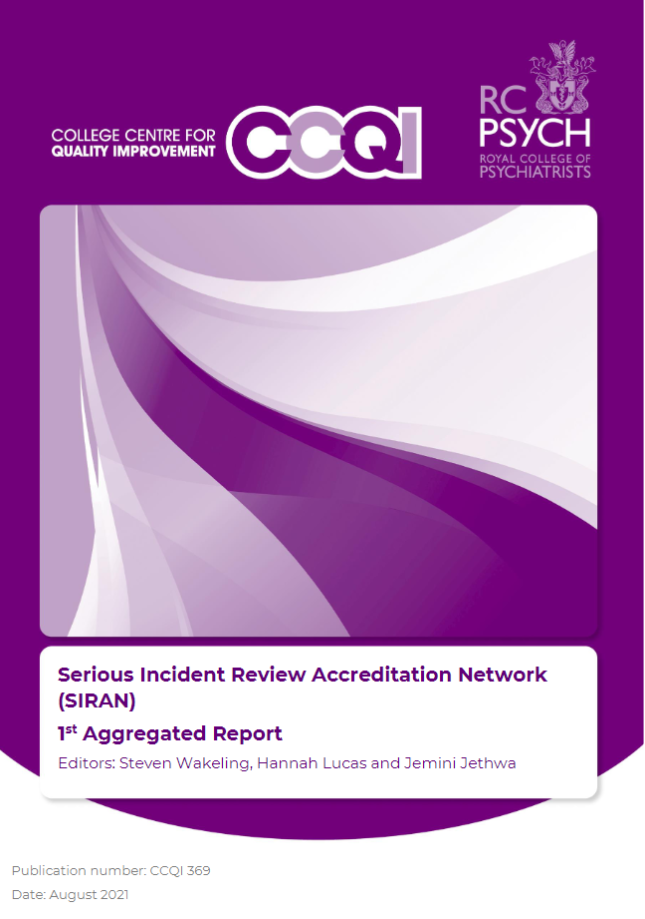 Aggregated report front cover
