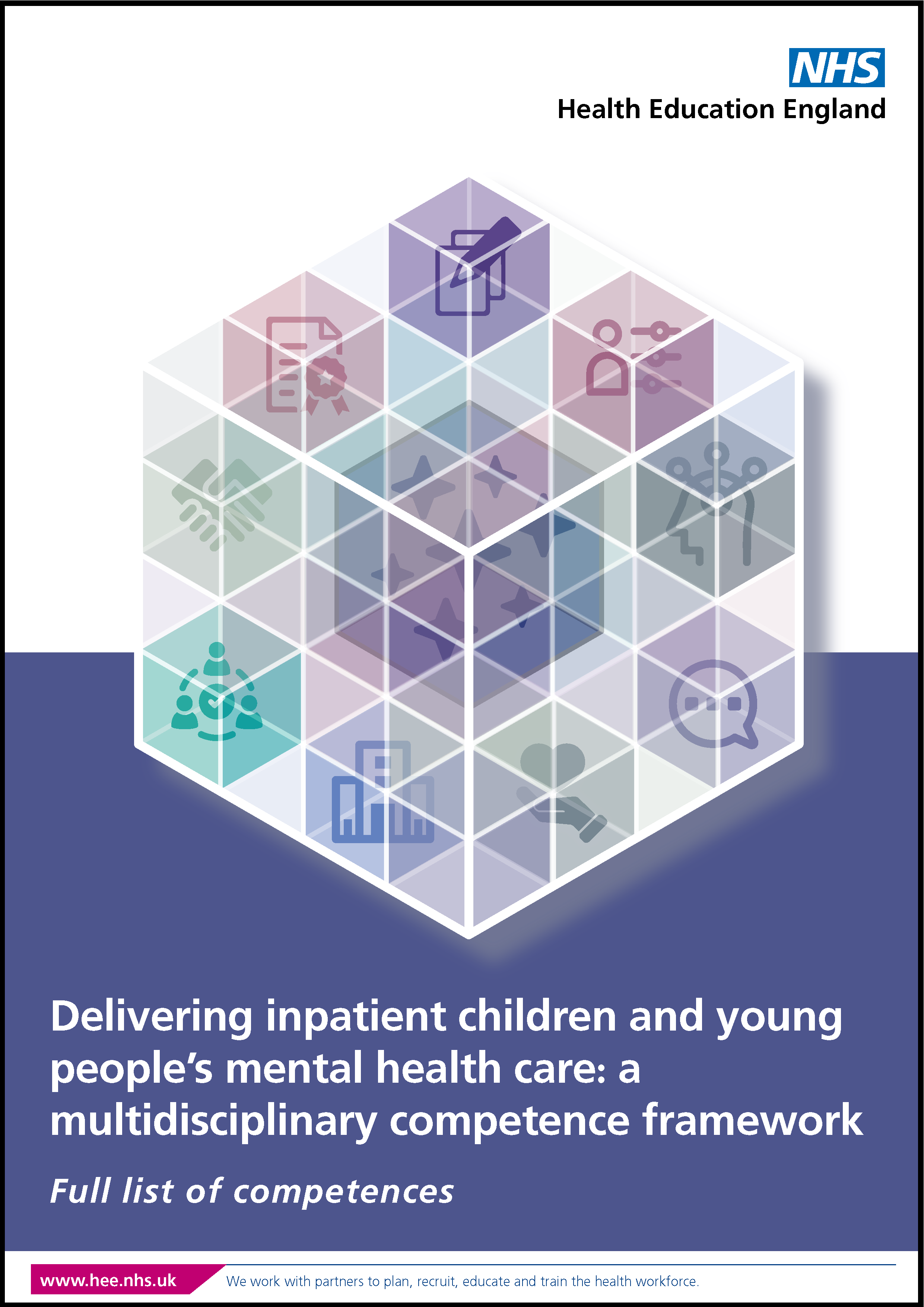 Delivering inpatient children and young people’s mental health care competence framework. Full list of competences cover