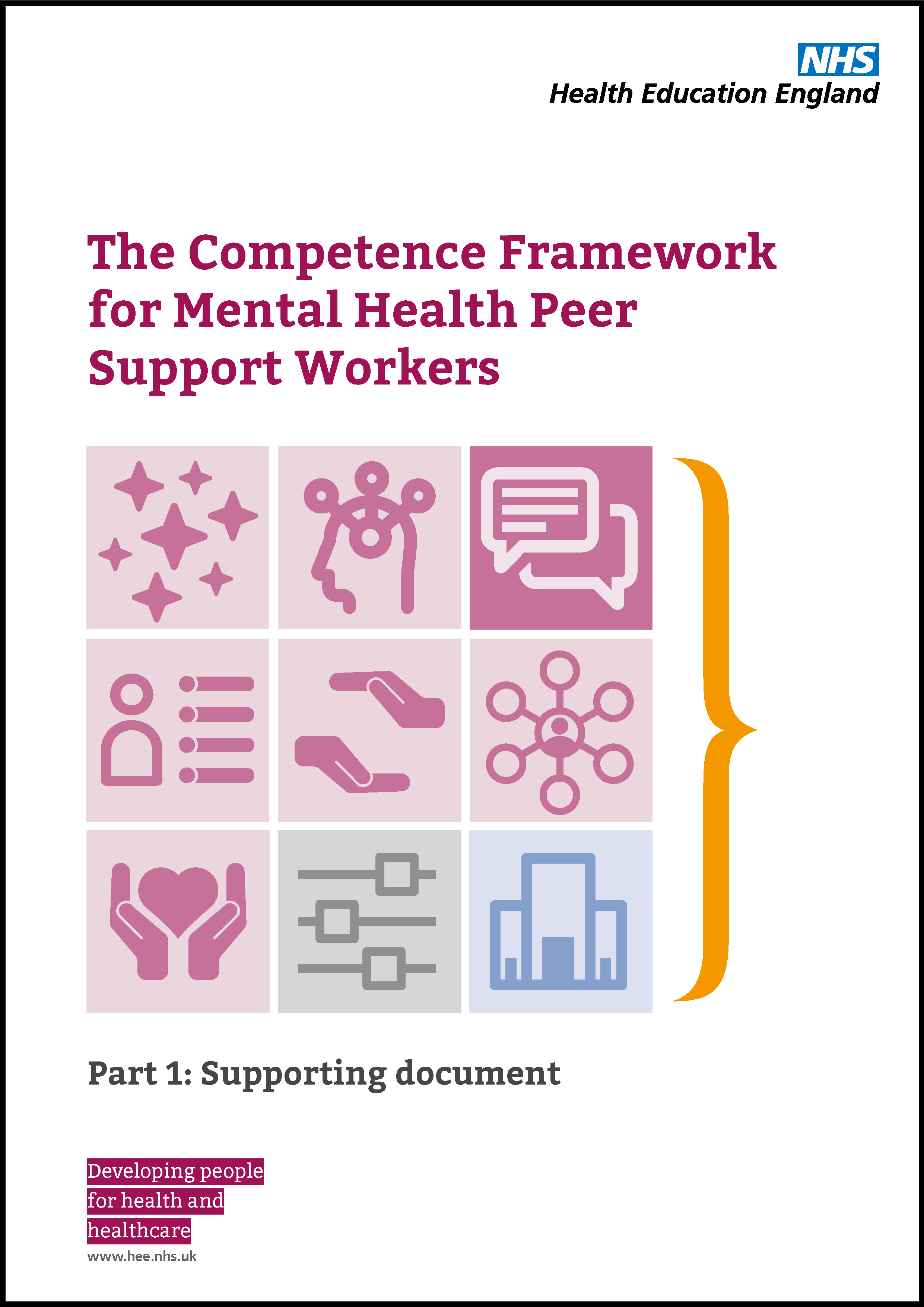 The Competence Framework for MH PSWs Supporting doc cover