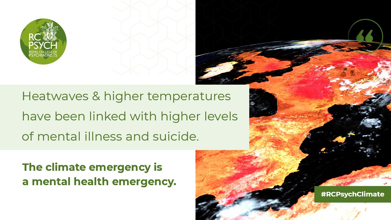 Higher temperatures have been linked with higher mental illness