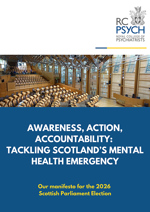 RCPsych in Scotland Parliament election manifesto 2026