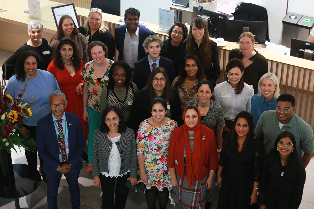Joint Presidential Leads Amrit Sachar and Raj Mohan (Equity and Equality) and Philippa Greenfield and Cath Durkin (Women’s Mental Health), with a representative from almost every Devolved Nation, Division and Faculty