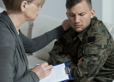British army veteran meeting psychiatrist