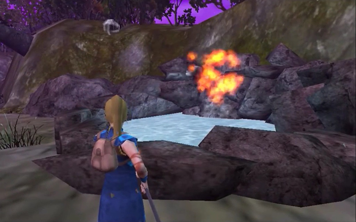 In a simple action sequence the player zaps gnats that cause gloom