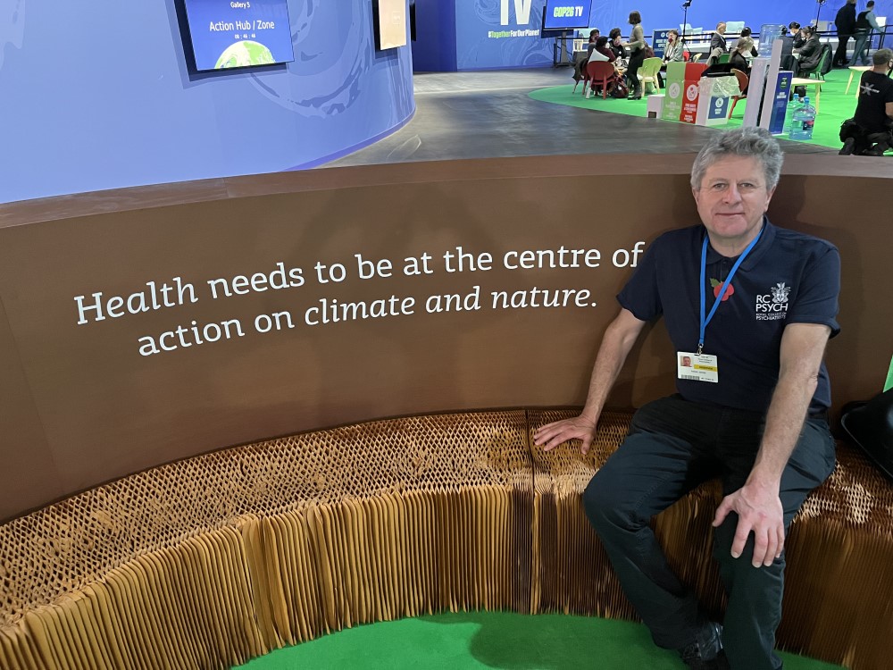 Dr Adrian James at COP26 in Glasgow