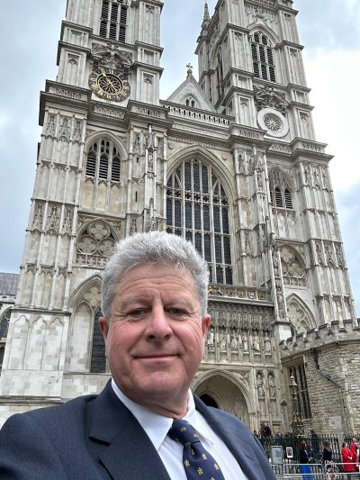 Dr Adrian James at Westminster Abbey - NHS 75th anniversary