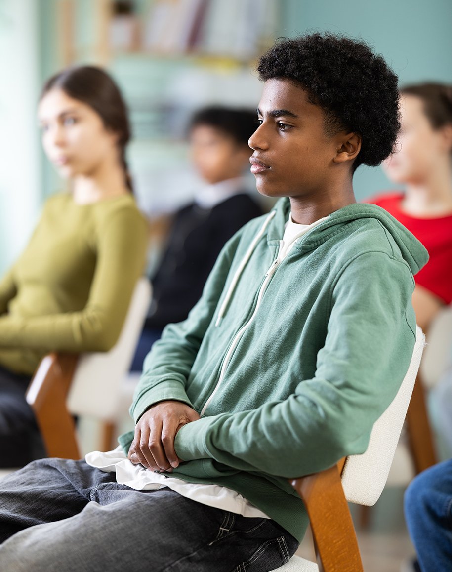teenagers in class